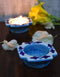 Blue Pottery T-Light Holder Set Of 2 Pcs.